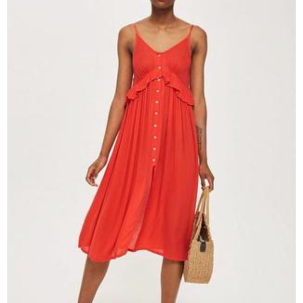 TopShop Button down NWT Maxi Dress Sz 4-6